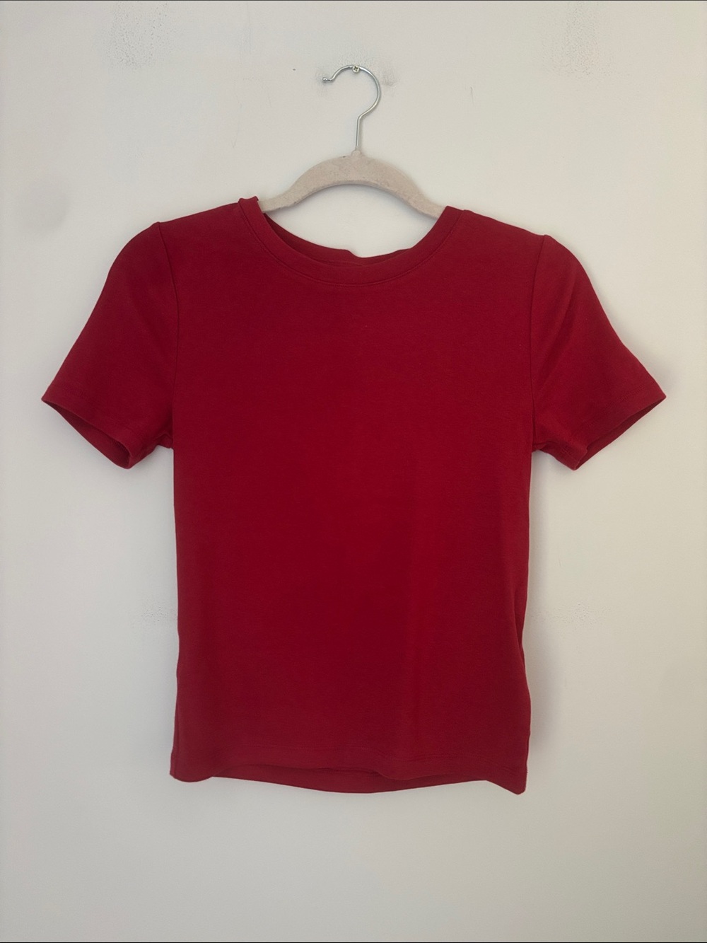 GAP Red Crewneck Modern Tee NWT